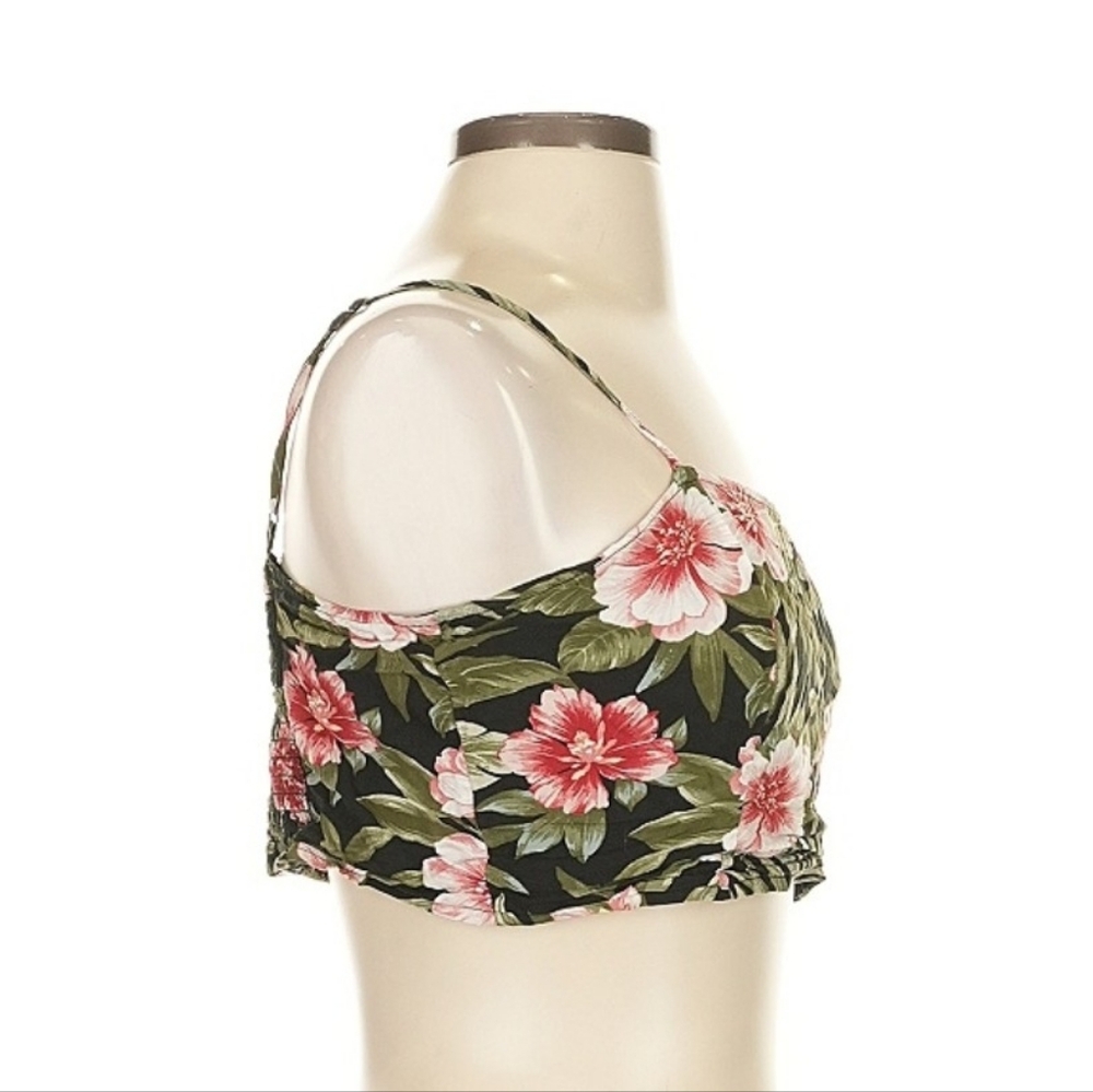American Eagle Floral Crop Top Size Small - Picture 3 of 5